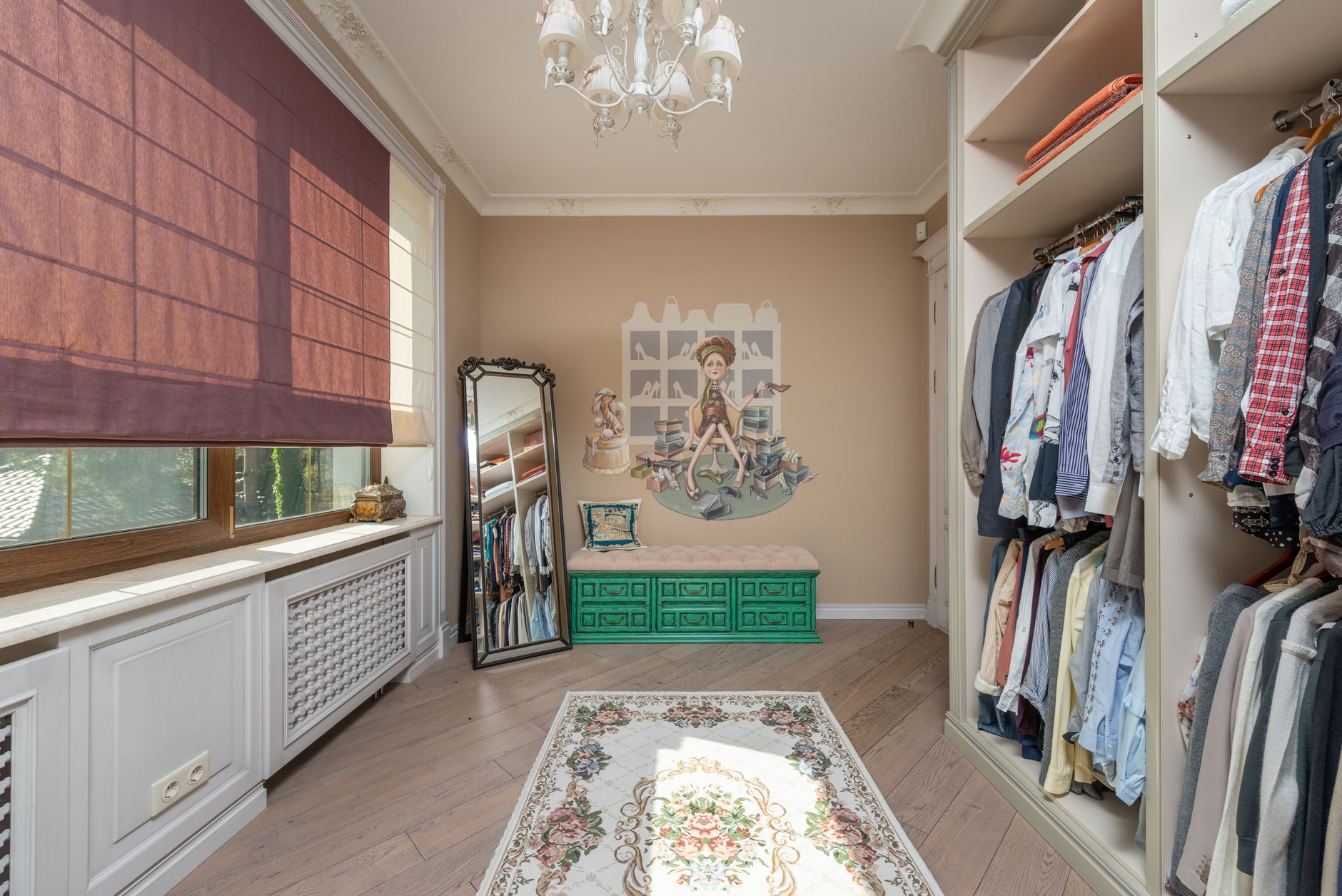 Créer un dressing dans une petite chambre